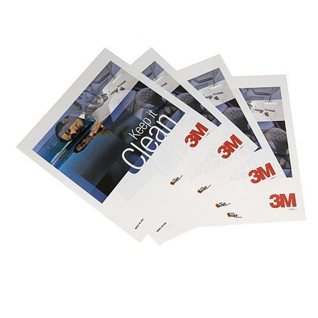 3M 36901 Interior Protection Automotive Floor Mat, Paper, White, 19 in x 17 in (7010364272) (250 Pack)