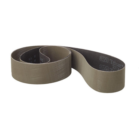3M 237AA Trizact Cloth Belt, Film lok, Aluminum Oxide A100, X Weight Full Flex, Gray, 3 in x 60 in (7010365008) (50 Pack)