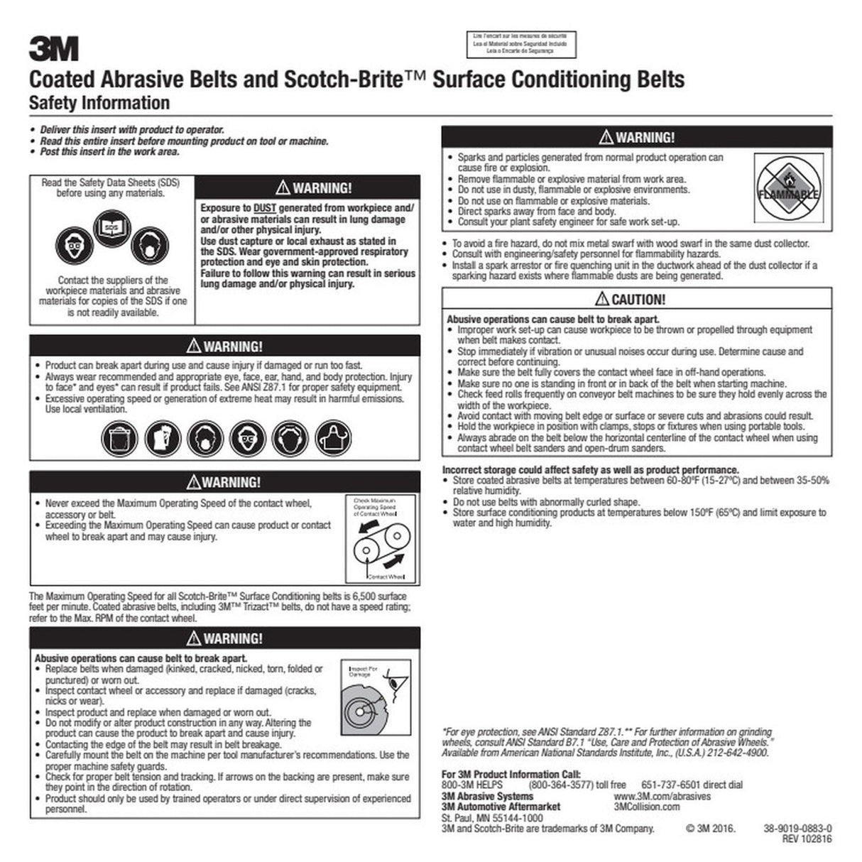 3M 337DC Trizact Cloth Belt, A65 X-Weight, 2 in x 132 in, Film-lok, No Flex (7010365339) (5 Pack) - 3