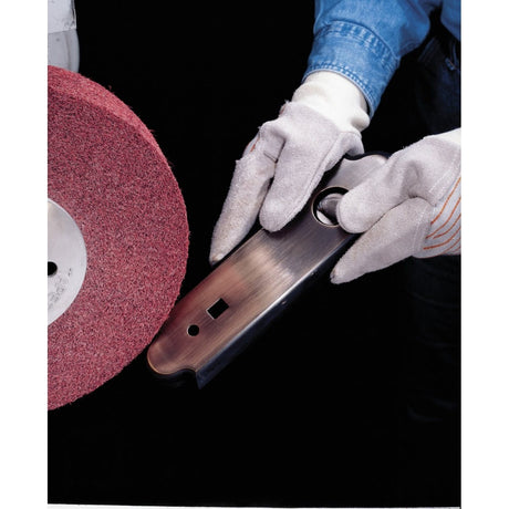 3M MF-WL Scotch-Brite Metal Finishing Convolute Wheel MF-WL, 5A Medium, Aluminum Oxide, Maroon, 12 in x 1 in x 5 in (7010365663) - 2
