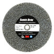 3M DP-UW Scotch-Brite Deburr & Finish PRO Unitized Wheel, 4C Medium+, 3 in x 1/4 in x 1/4 in (7010365693) (40 Pack)
