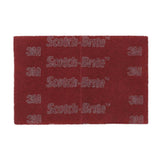 3M PO-HP Scotch-Brite 7447B Pro Hand Pad, Very Fine, 6 in x 9 in, Aluminum Oxide, Maroon, Load-Resistant (7010365700) (60 Pack)