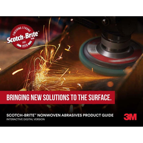 3M PO-HP Scotch-Brite 7447B Pro Hand Pad, Very Fine, 6 in x 9 in, Aluminum Oxide, Maroon, Load-Resistant (7010365700) (60 Pack) - 2