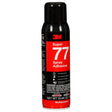 3M 77 Super 77 Multipurpose Spray Adhesive, Clear, 16 fl oz Can, Net Wt 13.44 oz, bonds Paper Cardboard Fabric Plastic Metal Wood (7010366503)  - (12Pack)