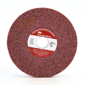 3M MF-WL Scotch-Brite Metal Finishing Convolute Wheel, 5A Medium, Maroon, 6 in x 2 in x 1-1/4 in (7010366614) (2 Pack)