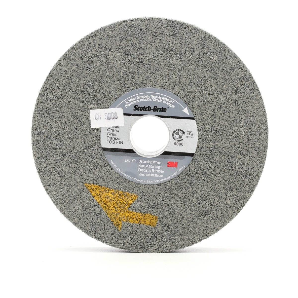 3M XP-WL Scotch-Brite EXL-XP Deburring Wheel, 11S Fine, SiC, Gray, 8 in x 2 in x 3 in (7010366802) (2 Pack)