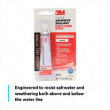 3M 5200FC 6535 Marine Adhesive Sealant Fast Cure, White, 1 fl oz Tube for Boats and RVs Above and Below Waterline (7010367674) - 4