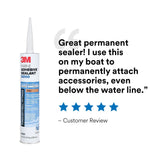 3M 5200FC 6535 Marine Adhesive Sealant Fast Cure, White, 1 fl oz Tube for Boats and RVs Above and Below Waterline (7010367674) - 9