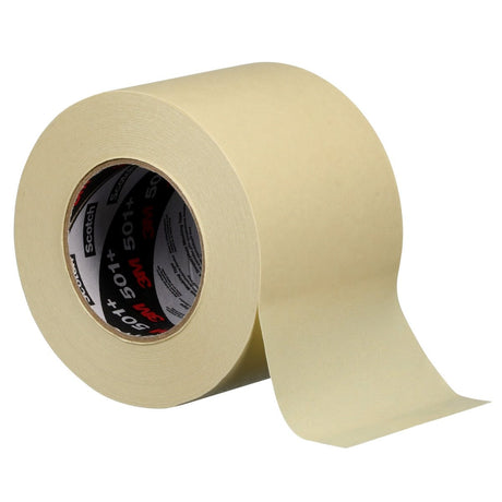 3M 501+ Specialty High Temperature Masking Tape, Tan, 6 mm x 55 m, 7.3 mil for Paint Masking (7010370743) (248 Pack) - 4