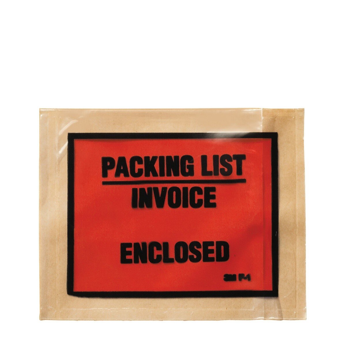 3M F1 Full Print Packing List Envelope, Transparent Polyethylene, Side Loading, Peel and Stick, 4-1/2 in x 5-1/2 in (7010373284) (1000 Pack)