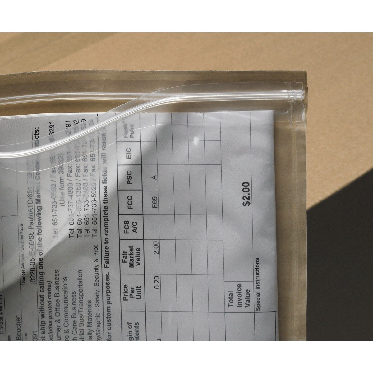 3M PLE-T1 Top Print Packing List Envelope, Transparent, 4-1/2 in x 5-1/2 in (7010373289) (1000 Pack) - 3