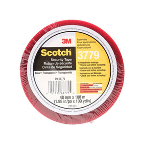 3M 3779 Scotch Security Message Box Sealing Tape, Clear, 48 mm x 100 m (68775) (7010374964)  - (36Pack)