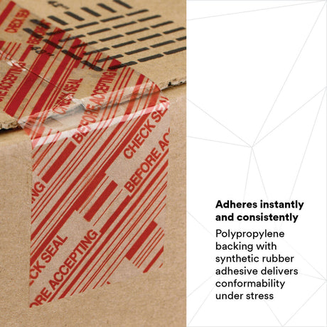 3M 3779 Scotch Security Message Box Sealing Tape, Clear, 48 mm x 100 m (68775) (7010374964)  - (36Pack) - 4