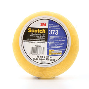 3M 373 Scotch Box Sealing Tape, Clear, 48 mm x 100 m, Individually Wrapped Conveniently Packaged (7010374966)  - (36Pack)