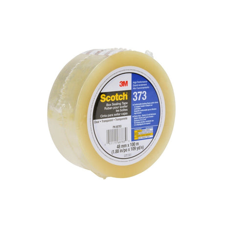 3M 373 Scotch Box Sealing Tape, Clear, 48 mm x 100 m, Individually Wrapped Conveniently Packaged (7010374966)  - (36Pack) - 4