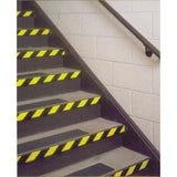 3M 5702 Safety Stripe Vinyl Tape for Lane and Hazard Marking, Rubber Adhesive, Black/Yellow (1 in x 36 yd, 1 Roll) (7010375080) - 7