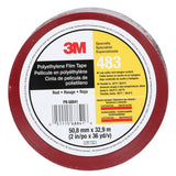 3M 483 Polyethylene Tape, Red, 2 in x 36 yd, 5.0 mil, Individually Wrapped Conveniently Packaged (7010375084)  - (24Pack) - 2