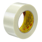 3M Scotch Bi-Directional Filament Tape, Clear, 50 mm x 50 m, 5.7 mil (8959) (7010375600)  - (18Pack)