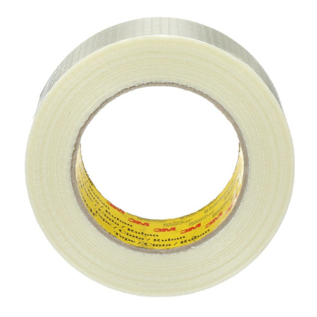 3M Scotch Bi-Directional Filament Tape, Clear, 50 mm x 50 m, 5.7 mil (8959) (7010375600)  - (18Pack) - 3