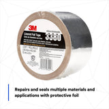 3M 3380 Aluminum Foil Tape, Silver, 72 mm x 45 m, 3.25 mil (7010375681)  - (16Pack) - 4