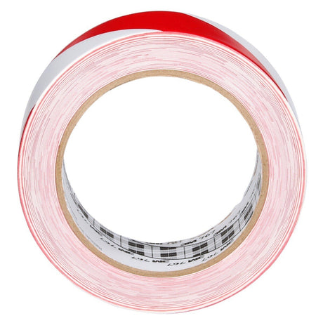 3M Safety Stripe Vinyl Tape, Red White, 2 in x 36 yd, 5 mil (767) (7010375766)  - (12Pack) - 4