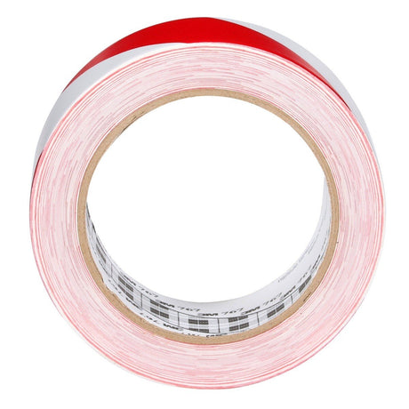 3M Safety Stripe Vinyl Tape, Red White, 2 in x 36 yd, 5 mil (767) (7010375766)  - (12Pack) - 7