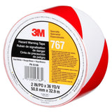 3M Safety Stripe Vinyl Tape, Red White, 2 in x 36 yd, 5 mil (767) (7010375766)  - (12Pack) - 9