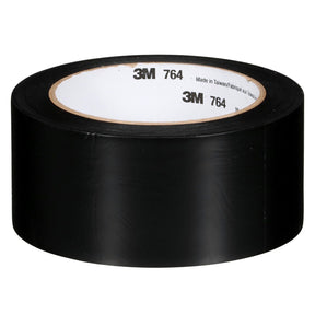 3M 764 Black General Purpose Vinyl Tape, 3 in x 36 yd, 5 mil (7010376163)  - (540Pack)