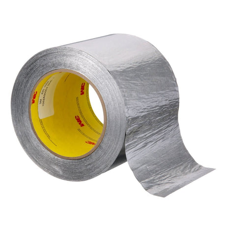 3M 425 Aluminum Foil Tape, Silver, 96 mm x 55 m, 4.6 mil (7010379578) (24 Pack) - 2