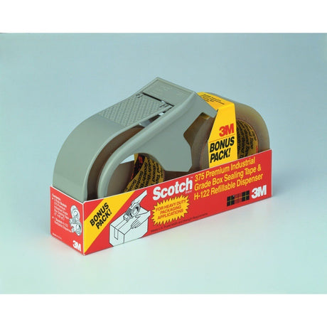 3M PSD1 Scotch Box Sealing Tape with Dispenser, Clear, 48 mm X 50 m (7010382499)  - (18Pack) - 3