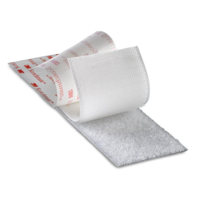 3M SJ3526NFSR Hook Fastener, White, 4 in x 50 yd (SJ3526N) (7010383960) - (6Pack)