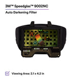 3M 04-0000-21NC Speedglas Welding Filter 9002NC Auto Darkening Lens, Shade 8-12, Black, 2-3/32 in x 4-3/16 in (7010386299) - 5