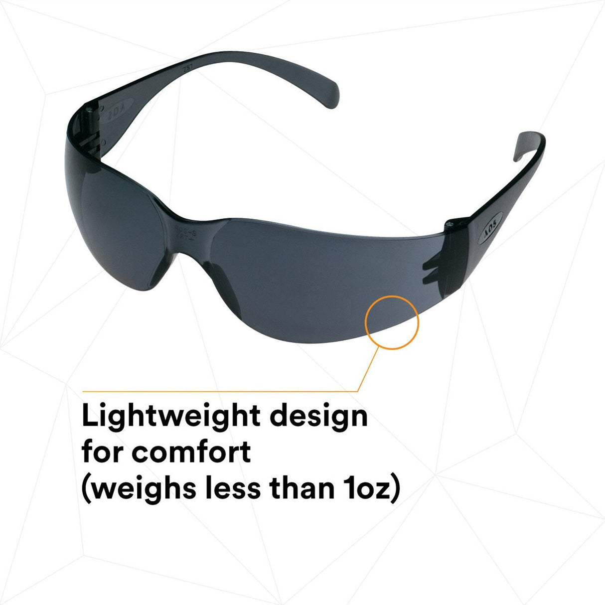 3M 11330-00000-20 11330 Virtua Safety Glasses, Anti-Fog Anti-Scratch Gray Lens, Gray Frame, ANSI Z87.1, Unisex, Wraparound, U6 UV Protection (7010386340)  - (20Pack) - 4