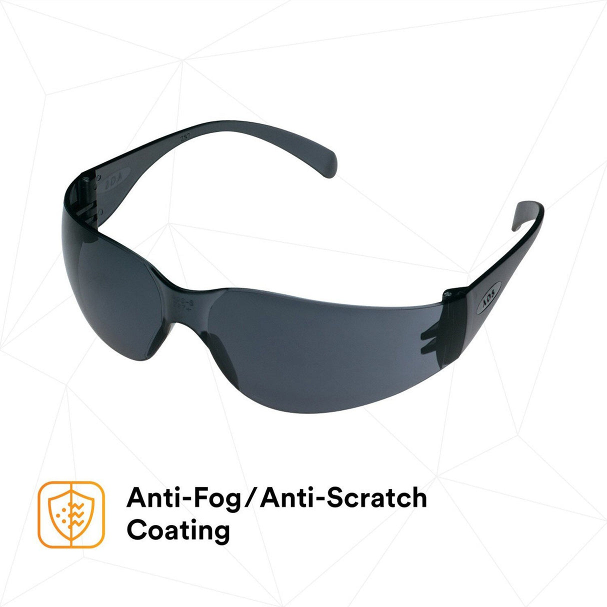 3M 11330-00000-20 11330 Virtua Safety Glasses, Anti-Fog Anti-Scratch Gray Lens, Gray Frame, ANSI Z87.1, Unisex, Wraparound, U6 UV Protection (7010386340)  - (20Pack) - 5