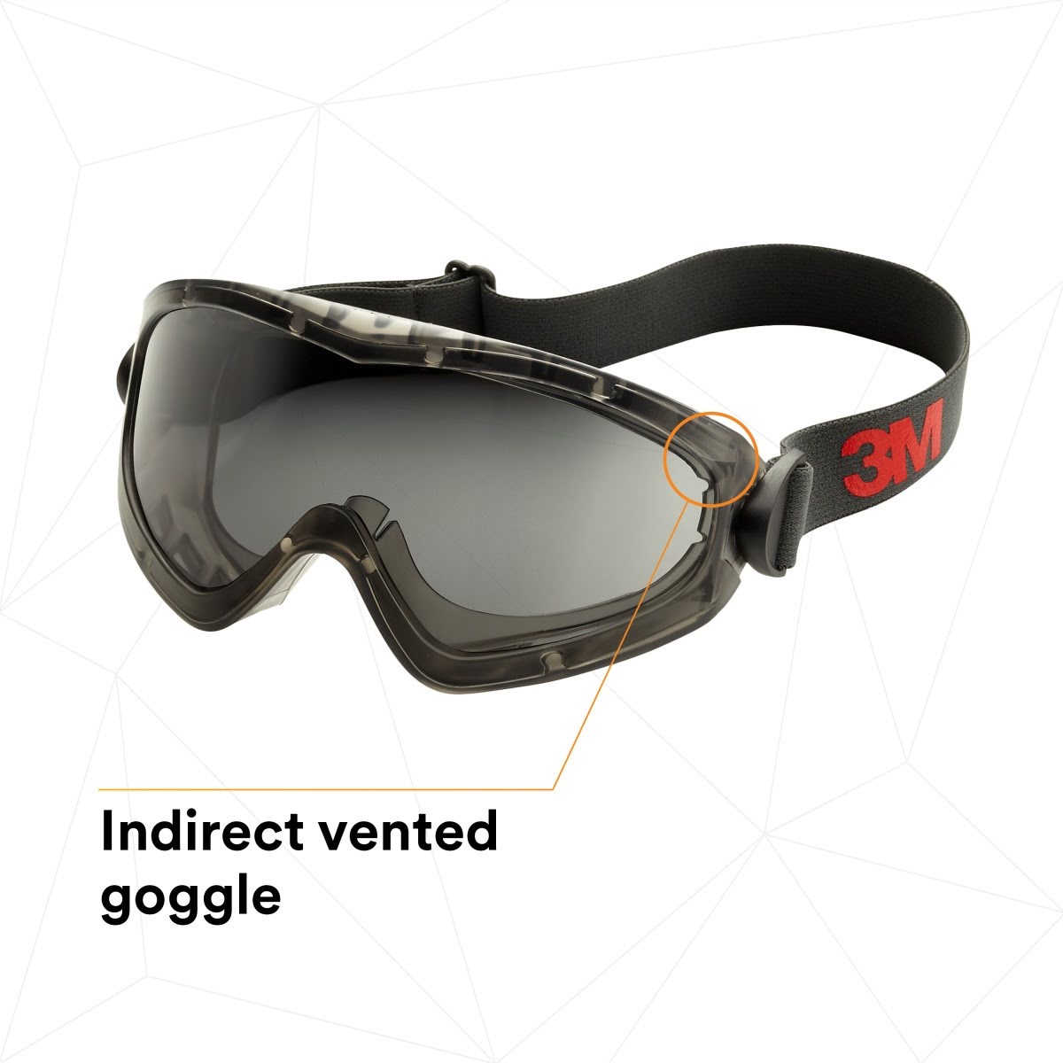 3M GG2892-SGAF GoggleGear Safety Goggles, Indirect Vent, Grey SGAF Lens, Anti-Fog (7010386491)  - (10Pack) - 5