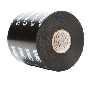 3M 50P-4X100FT-K Vinyl Corrosion Protection Tape 50, Printed, Black, 4 in x 100 ft (7010397563) (12 Pack)