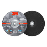 3M 87449 Silver Depressed Center Grinding Wheel, 36+, T27 Quick Change, 9 in x 1/4 in x 5/8 in-11 (7010409732) (10 Pack) - 2