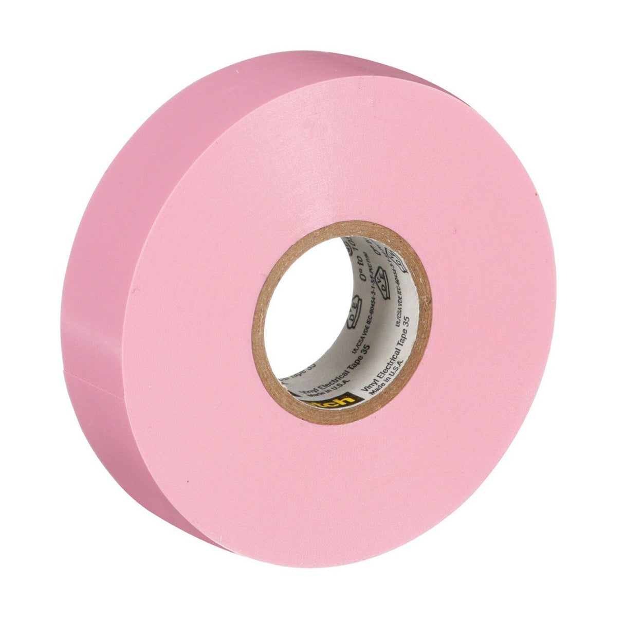 3M Scotch Vinyl Color Coding Electrical Tape 35, Pink, 7 mil, 3/4 in x 66 ft (35-3/4X66FT-PK) (7010411602)  - (10Pack)
