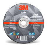 3M 87451 Silver Depressed Center Grinding Wheel, 36+, T27, 7 in x 1/4 in x 7/8 in (7010412151) (20 Pack)