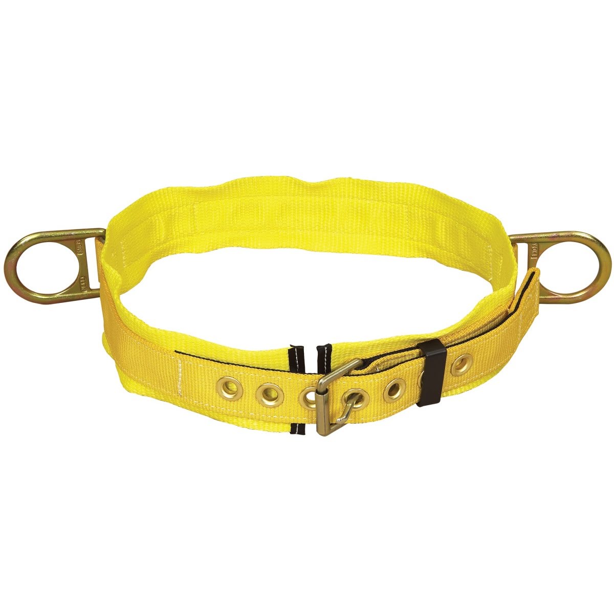 3M 1000023 DBI-SALA Tongue Buckle Positioning Belt with Hip Pad, Side D-Rings, Yellow, Medium (7012814940)