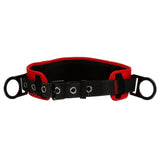 3M 1091013 PROTECTA Tongue Buckle Positioning Belt with Hip Pad, 2 Side D-Rings, Red, Small (7012815160)