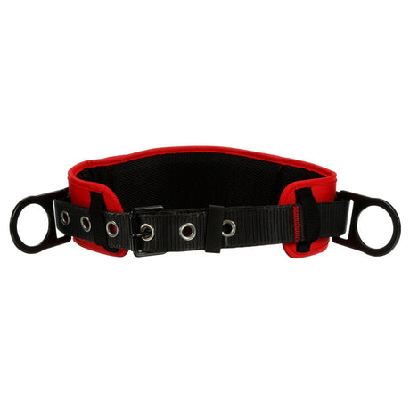 3M 1091015 PROTECTA Tongue Buckle Positioning Belt with Hip Pad, 2 D Rings, Red, X Large (7012815162)