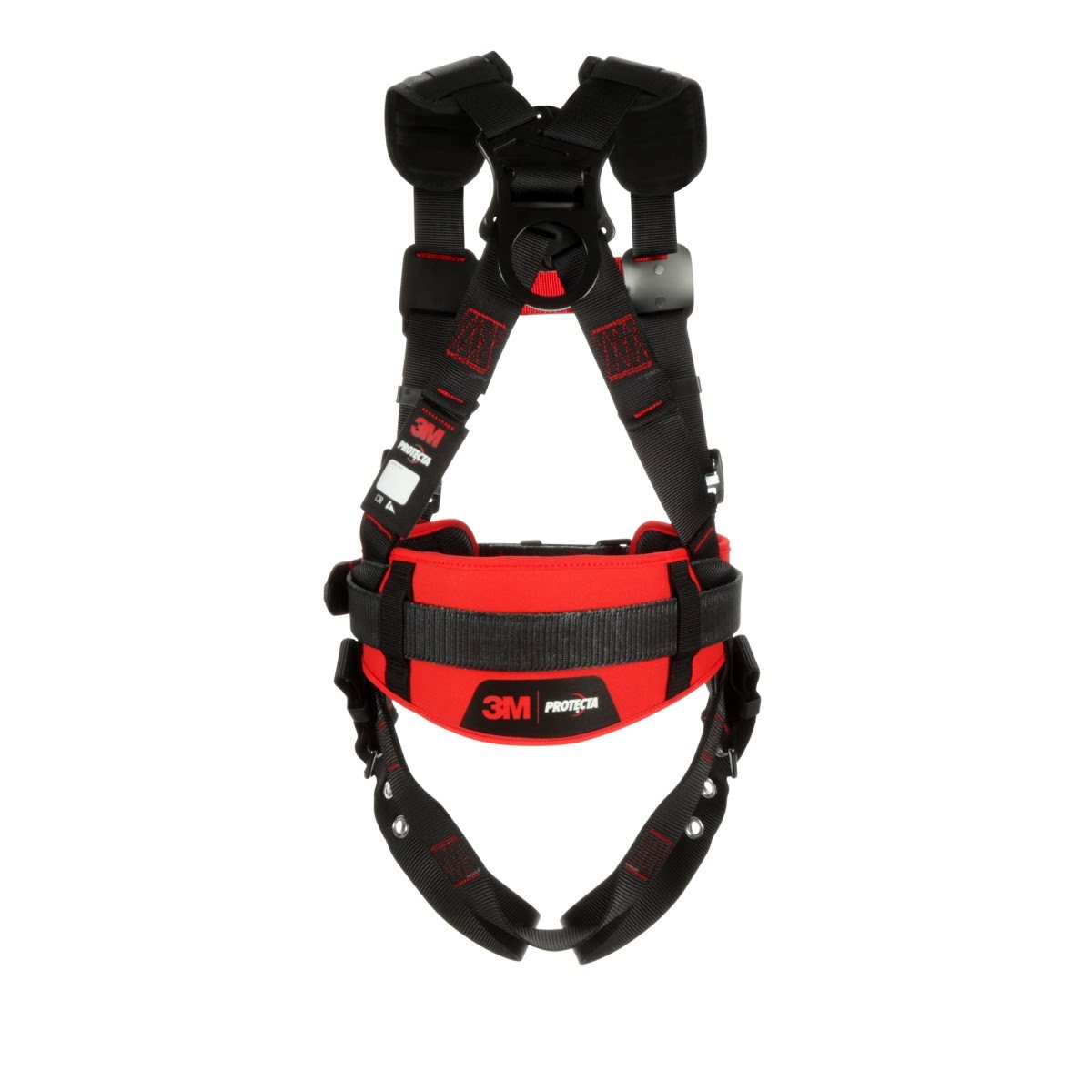 3M 1161300 PROTECTA P200 Construction Style Safety Harness, Black, Small (7012816636) - 4