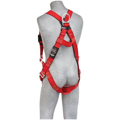 3M 1191380 PROTECTA PRO Full Body Welders Harness Back D-Ring Pass Thru Legs 420 lb Capacity X-Large Red Black (7012816880) - 3