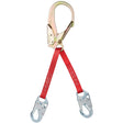 3M 1351050 PROTECTA PRO Web Rebar Positioning Lanyard, Polyester Web, Y Type 2 Leg, 22 in, Red (7012817416)