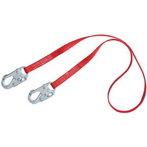 3M 1385101 PROTECTA Web Positioning Lanyard, Snap Hooks, Polyester Web, Red, 6 ft, 310 lb Capacity (7012817423)