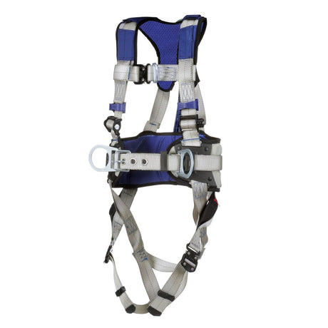3M 1401058 DBI-SALA ExoFit X100 Comfort Construction Climbing Positioning Safety Harness Gray X-Large (7012817543) - 2