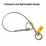 3M 2100193 Protecta Pass-Thru Cable Tie-Off Adapter Anchor, Galvanized Steel, 6 ft (7012818264) - 4