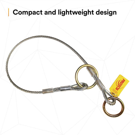 3M 2100193 Protecta Pass-Thru Cable Tie-Off Adapter Anchor, Galvanized Steel, 6 ft (7012818264) - 4