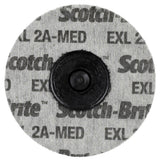 3M XL-UR Scotch-Brite Roloc EXL Unitized Wheel, 2A Medium, TR, 3 in (7100000858) (40 Pack)